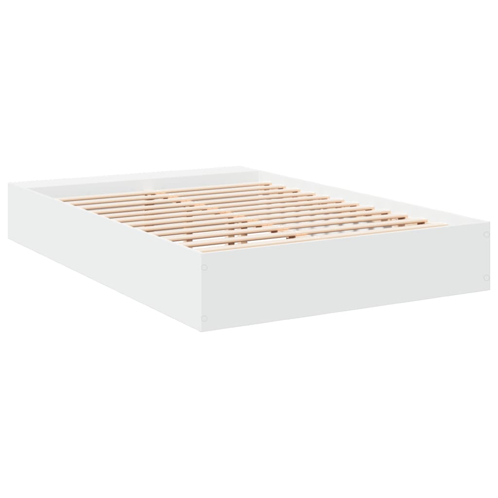 Bed frame without mattress white 150x200 cm