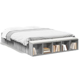 Cadre de lit sans matelas sonoma gris 150x200 cm