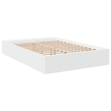 Cadre de lit sans matelas blanc 140x190 cm