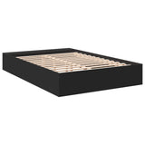 Cadre de lit sans matelas noir 140x190 cm