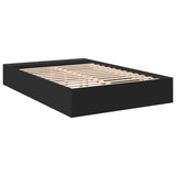 Cadre de lit sans matelas noir 120x190 cm