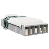 Cadre de lit sans matelas sonoma gris 100x200 cm