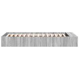 Cadre de lit sans matelas sonoma gris 100x200 cm