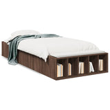 Cadre de lit sans matelas chêne marron 100x200 cm