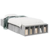 Cadre de lit sans matelas sonoma gris 90x190 cm