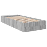 Cadre de lit sans matelas sonoma gris 90x190 cm