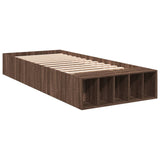 Cadre de lit sans matelas chêne marron 90x190 cm