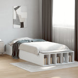 Cadre de lit sans matelas blanc 75x190 cm