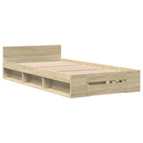 Bed frame with drawer without mattress sonoma oak 100x200 cm