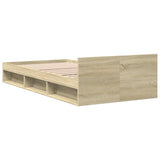 Bed frame with drawer without mattress sonoma oak 100x200 cm