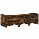 Day bed with drawers without mattress smoked oak 100x200 cm