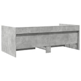 Day bed with drawers without mattress concrete gray 90x190 cm