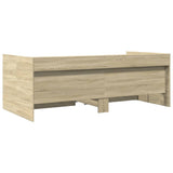 Day bed with drawers without mattress sonoma oak 75x190 cm