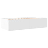 Day bed with drawers without mattress white 100x200 cm