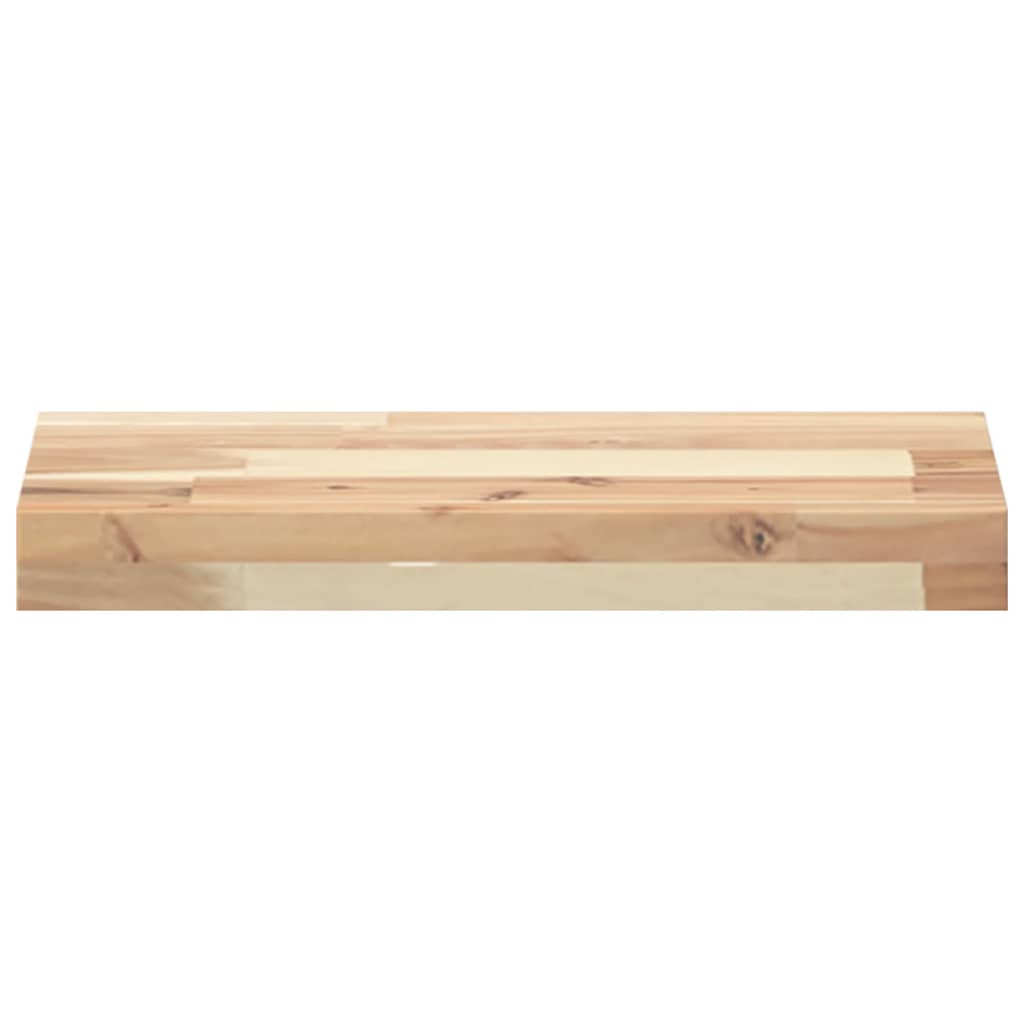 Étagères flottantes 2 pcs 60x20x4 cm acacia massif non traité