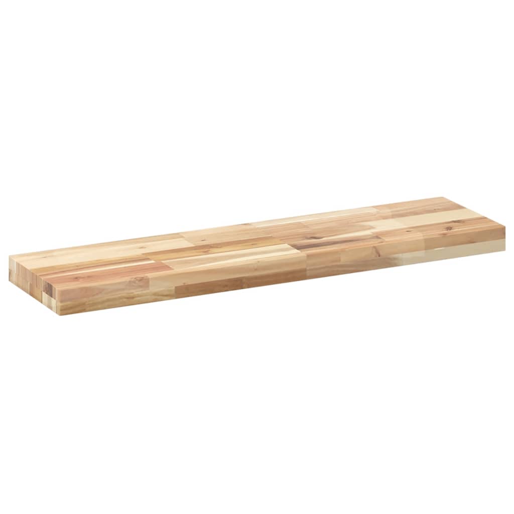 Étagères flottantes 2 pcs 80x20x4 cm acacia massif non traité