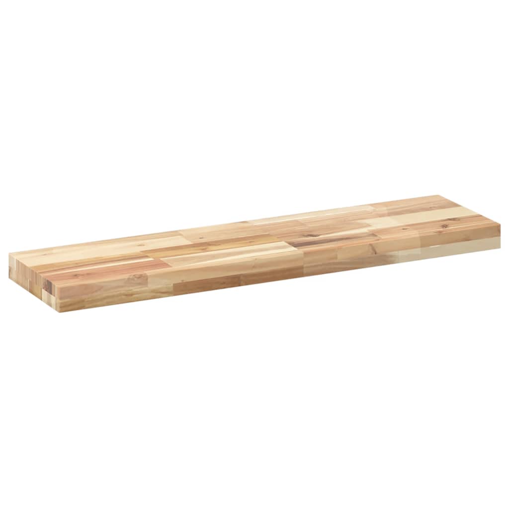 Étagères flottantes 2 pcs 100x20x4 cm acacia massif non traité