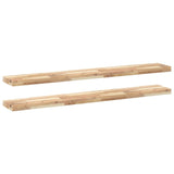 Étagères flottantes 2 pcs 120x20x4 cm acacia massif non traité