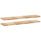 Étagères flottantes 2 pcs 120x30x4 cm acacia massif non traité