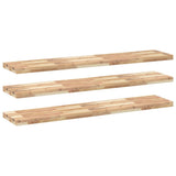 Étagères flottantes 3 pcs 120x30x4 cm acacia massif non traité