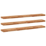 Étagères flottantes 3 pcs 120x20x4 cm acacia massif à l'huile