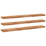 Étagères flottantes 3 pcs 140x20x4 cm acacia massif à l'huile