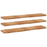 Étagères flottantes 3 pcs 140x30x4 cm acacia massif à l'huile