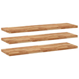 Étagères flottantes 3 pcs 140x40x4 cm acacia massif à l'huile