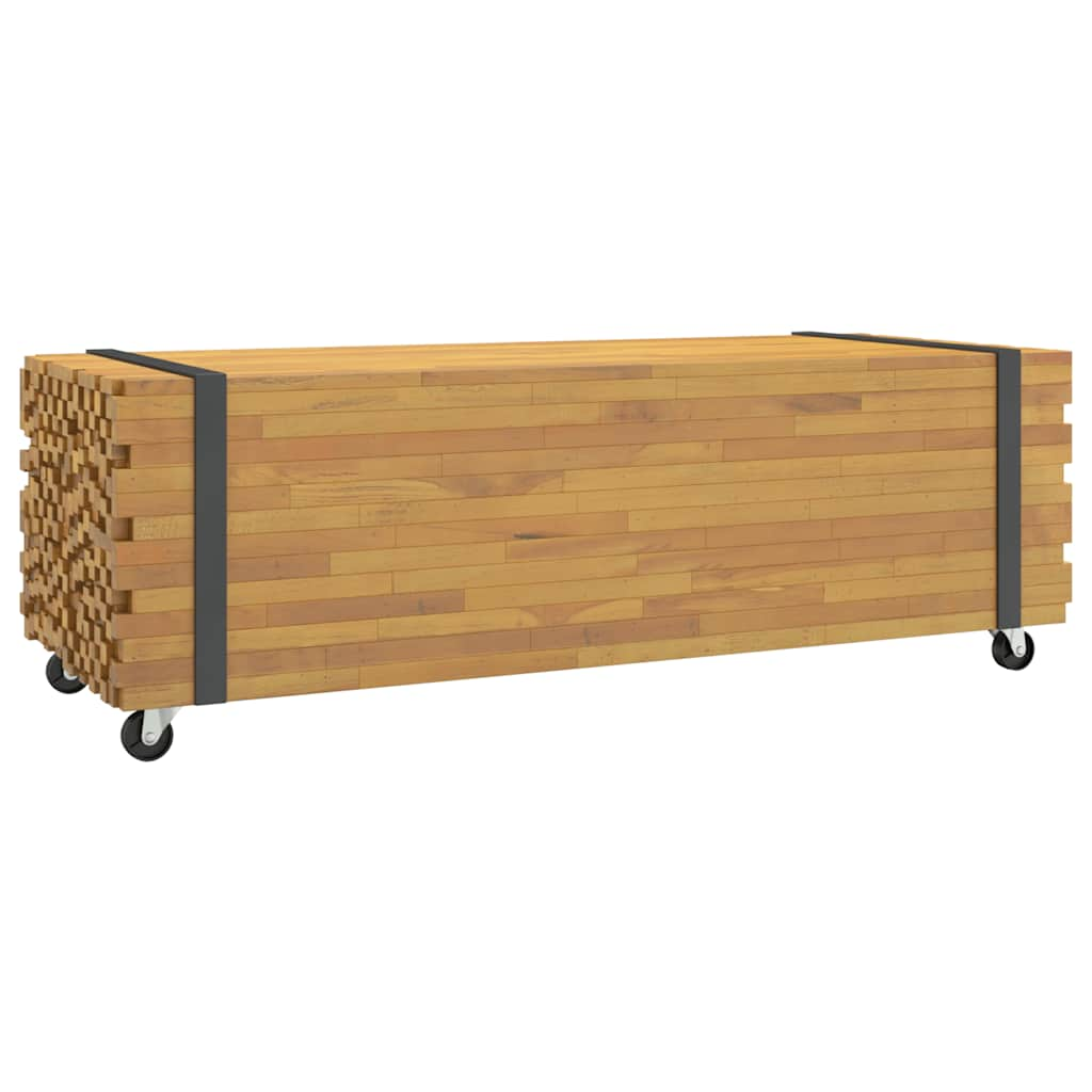 Table basse 110x45x35 cm bois massif de teck