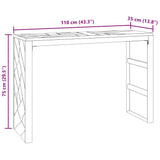 Konsolentisch 110x35x75 cm aus massivem Akazienholz