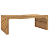 Table basse 110x60x38 cm bois de teck solide