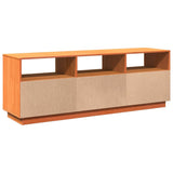 Meuble TV cire marron 140x37x50 cm bois pin massif