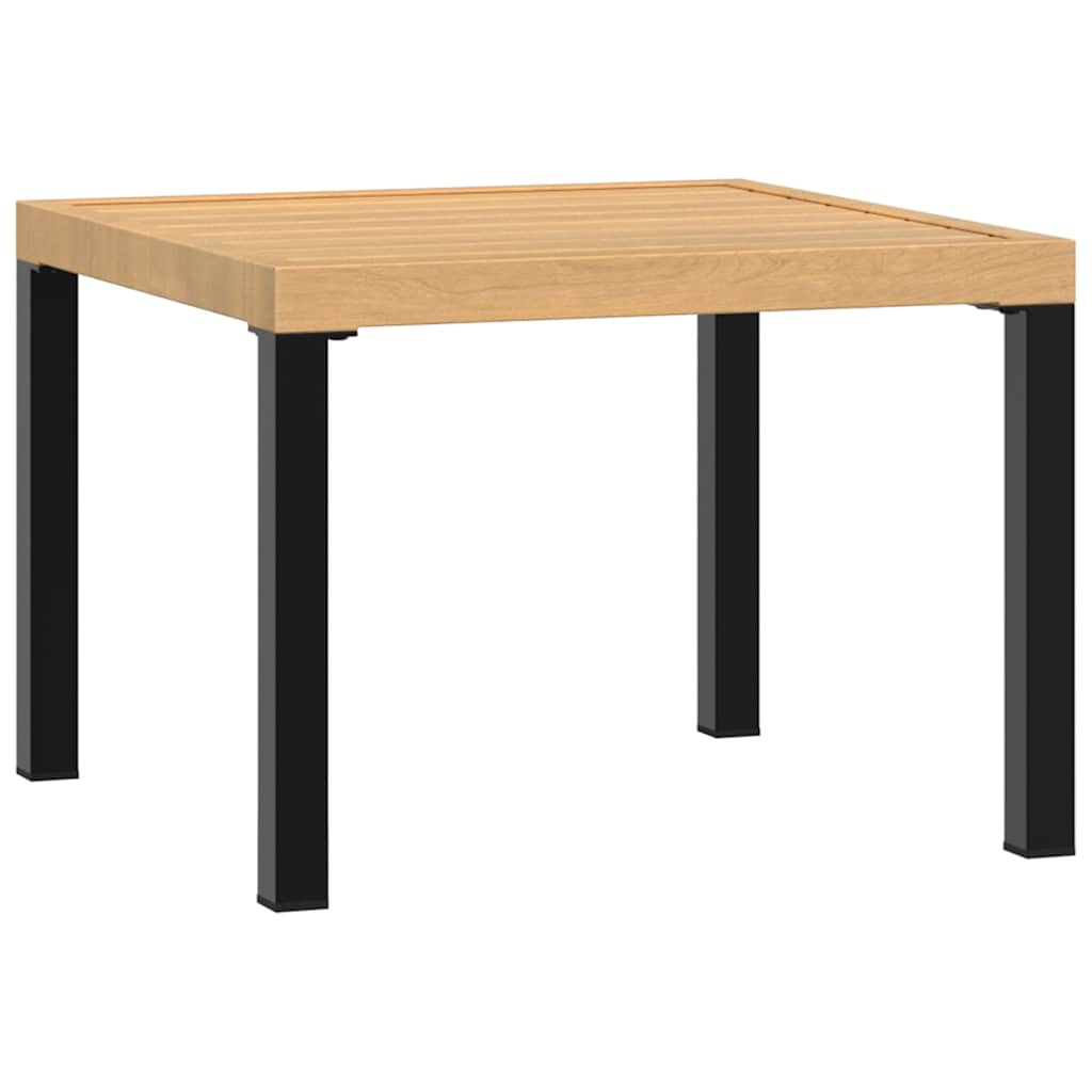 Table basse de jardin noir 55x55x39,5 cm acier enduit de poudre