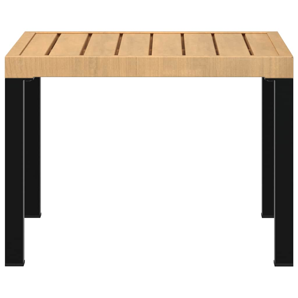 Table basse de jardin noir 55x55x39,5 cm acier enduit de poudre