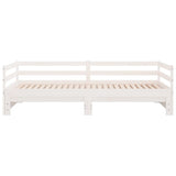 Lit de jour et lit gigogne sans matelas 90x200 cm bois massif