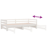 Lit de jour et lit gigogne sans matelas 90x200 cm bois massif