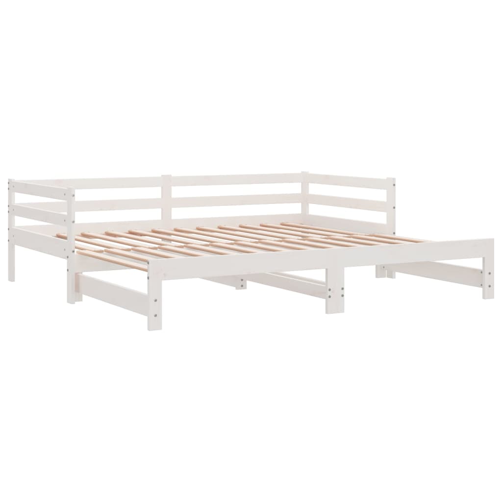 Lit de jour et lit gigogne sans matelas 90x200 cm bois massif