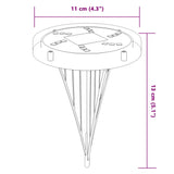 Lampes solaires de sol et piquets de sol extérieur 12 pcs