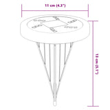 Lampes solaires de sol et piquets de sol extérieur 4 pcs