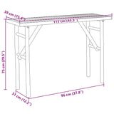 Table console 115x39x75 cm bambou