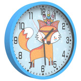 Horloge murale bleu Ø25,5 cm polystyrène et verre