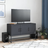 Meuble TV anthracite 100,5x39x60,5 cm acier