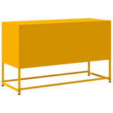 Meuble TV jaune moutarde 100,5x39x60,5 cm acier