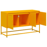 Meuble TV jaune moutarde 100,5x39x60,5 cm acier