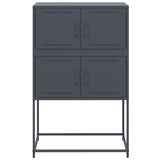 Buffet anthracite 68,5x38,5x107 cm acier