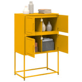 Buffet jaune moutarde 68,5x38,5x107 cm acier