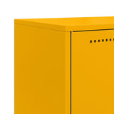 Buffet jaune moutarde 68,5x38,5x107 cm acier