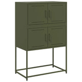 Buffet vert olive 68,5x38,5x107 cm acier