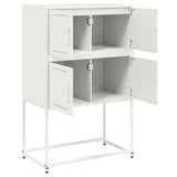 Buffet blanc 68,5x38,5x107 cm acier