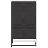 Black sideboard 68.5x38.5x123.5 cm steel